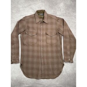 Vintage Pendleton Shirt Mens Medium Wool Board Workwear Outdoors Made USA‎ 70s